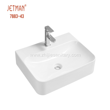 Natural Elegant Ceramic Cabinet Outdoor Wash Basin